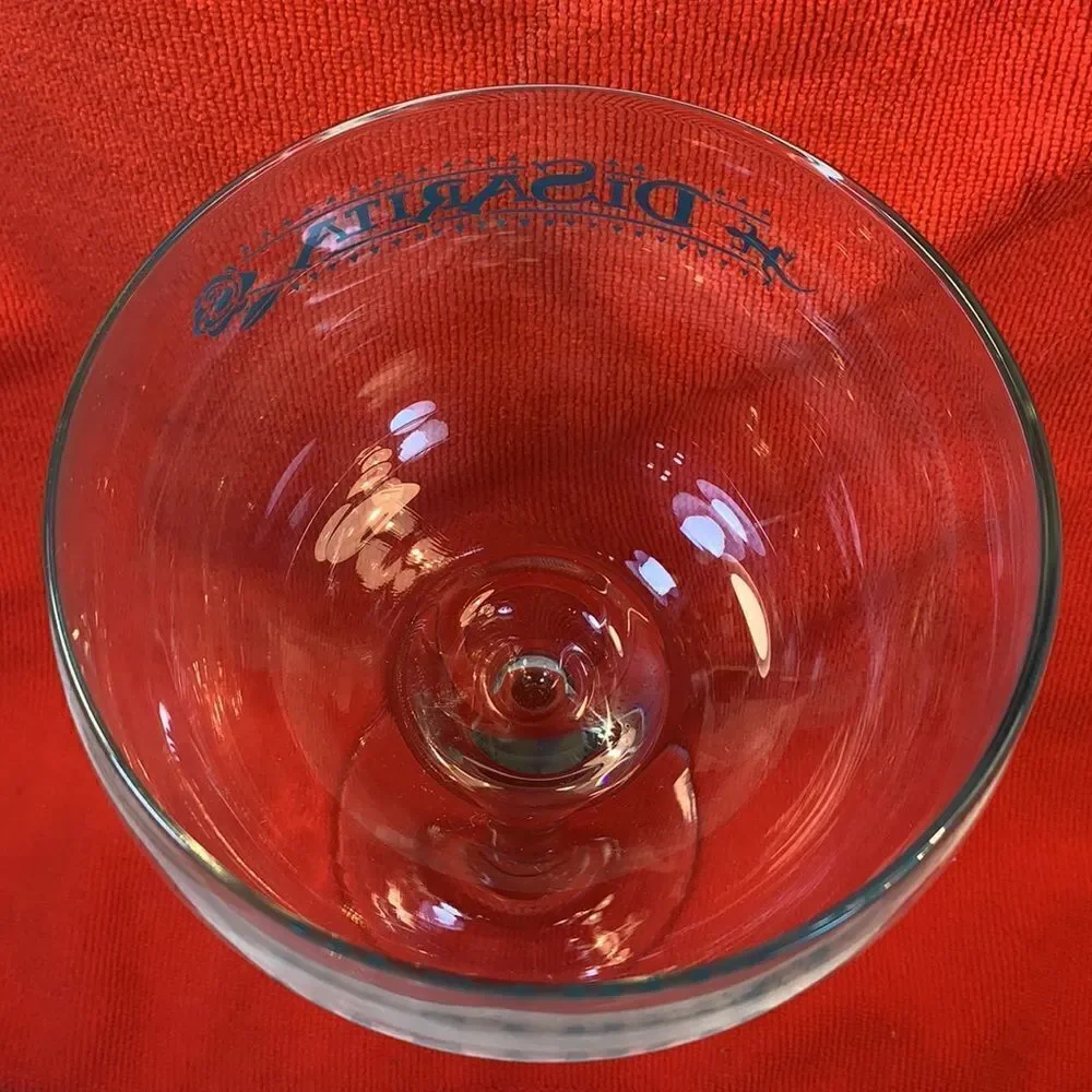 Disaronno Stamped Party Cocktail Glass Single Stem 10 1/4 Inches Tall 40 Ounces